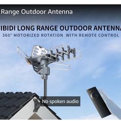 PBD WA-2608 Amplified Outdoor TV Antenna – Long Range with UHF/VHF, 360° Motorized Rotation, Factory Sealed 