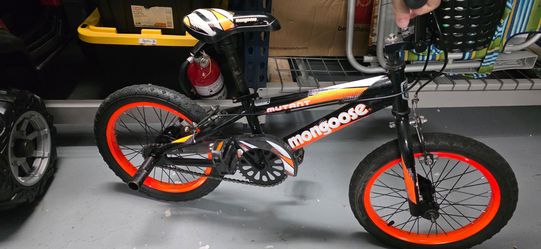 Mongoose Mutant Kids BMX Style Boys Bike, 16-in. Wheels, Kids Ages 3 - 5, Black & Orange