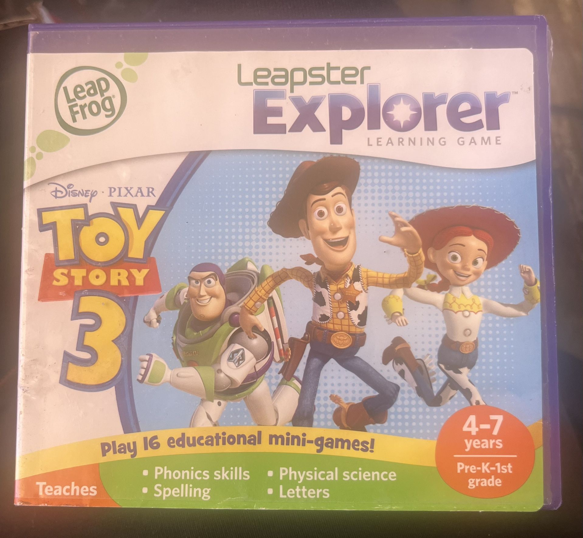 Leap Frog Leapster Explorer Toy Story 3 Learning Game