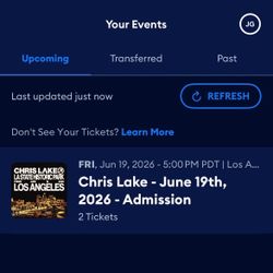 2 Chris Lake Tickets Friday June 19