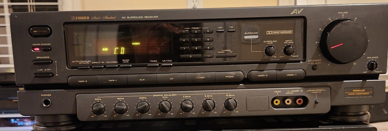 Vintage Fisher RS-9225 Dolby Surround/Stereo receiver