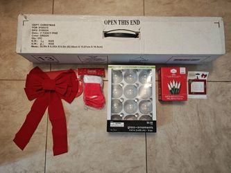 New Christmas Tree, lights and ornaments - 32.5 inches
