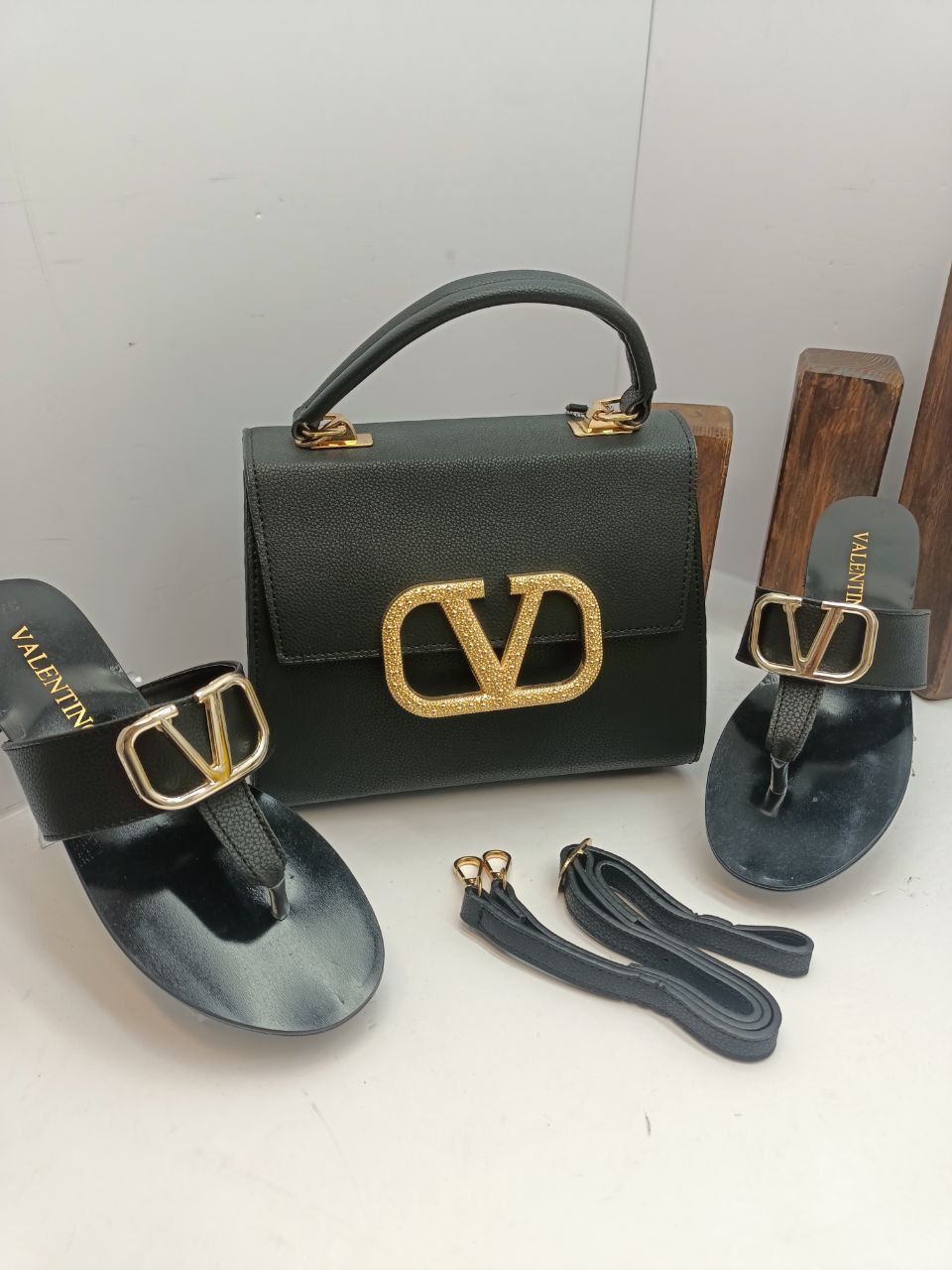 Ladies Bag And Slippers