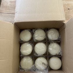 “3 Ivory Floating Candles (18)