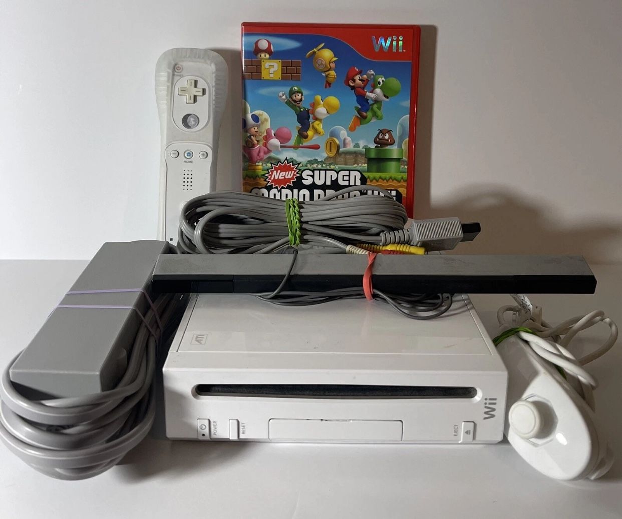 Nintendo WII with Super Mario Bros. Game