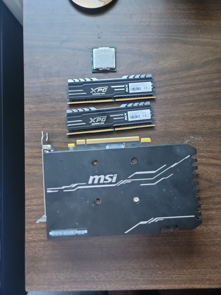 CPU, Graphics Card And RAM Sticks