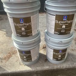 20gal Sherwin Williams SuperPaint Satin “#9132 ACACIA HAZE”