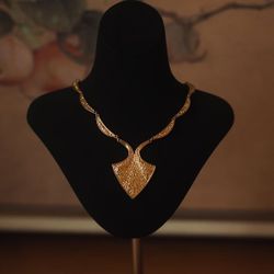 Vintage Copper Plated With 18k Gold Necklace 