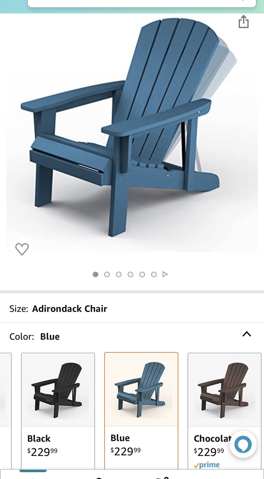 New And Assembled All Weather Adirondack Chair
