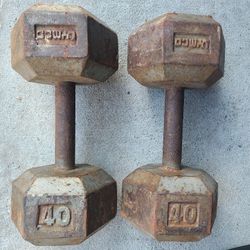 dumbbell set 2-40s