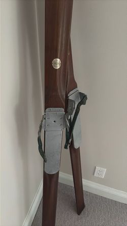 Vintage wooden skis