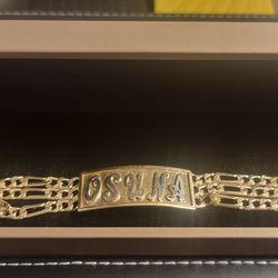 Esclava Para Hombre 14k Oro Blanco Y Amarillo