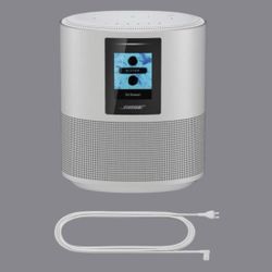  Bose Smart Home Speaker 500, Bluetooth/Alexa/Google - Silver, Factory Sealed