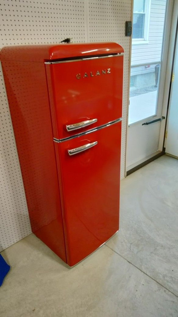Retro Red Refrigerator