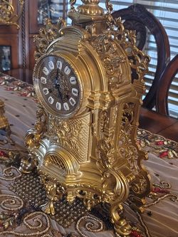 Antique clock set