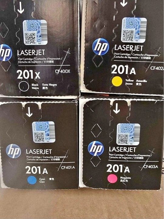 Hp LaserJet Ink Brand New 201A [3] & 201X