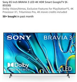 Sony Bravia 3 85-inch