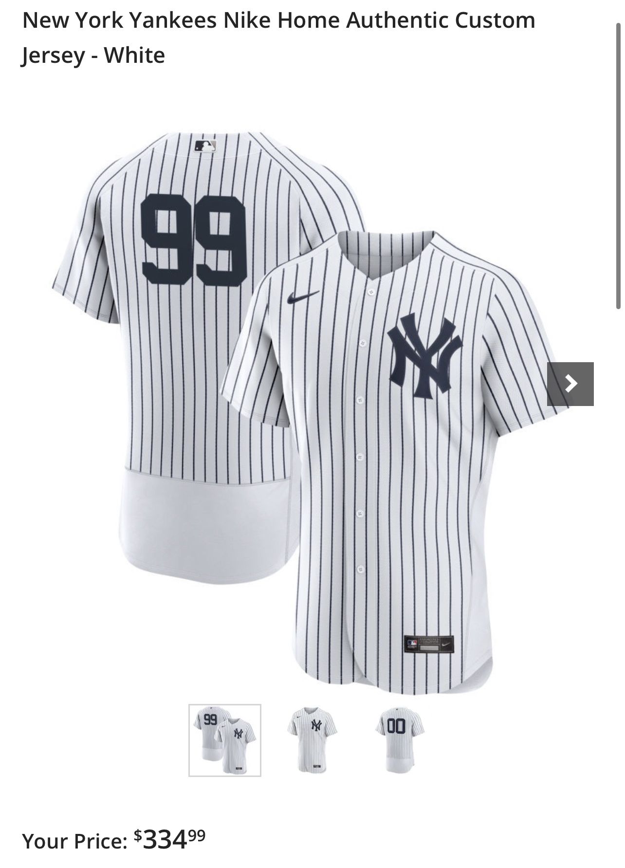 Yankees Aaron Judge jersey white Pinstripes Adult for Sale in Los