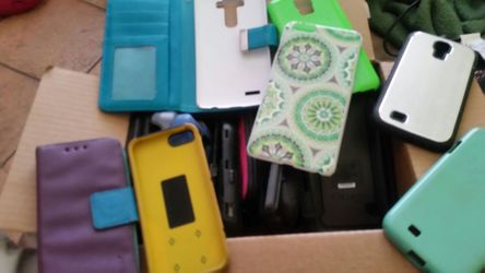 20 plus phone cases. Otterboxes and many more