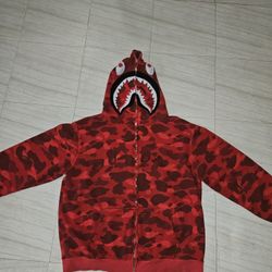 BAPE Color Camo Shark Full Zip Hoodie
Red