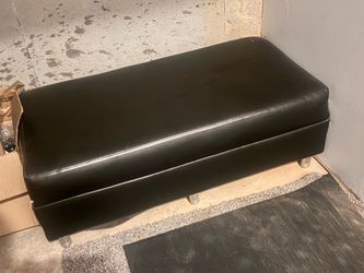 Leather bench