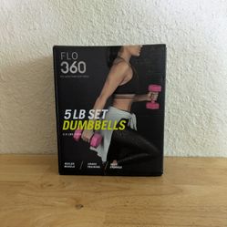 FLO 360.   5 Lb Set Dumbbells  2.5 Lbs Each 