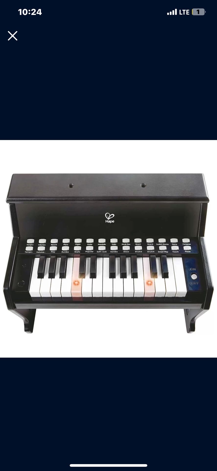 Kids piano good condition