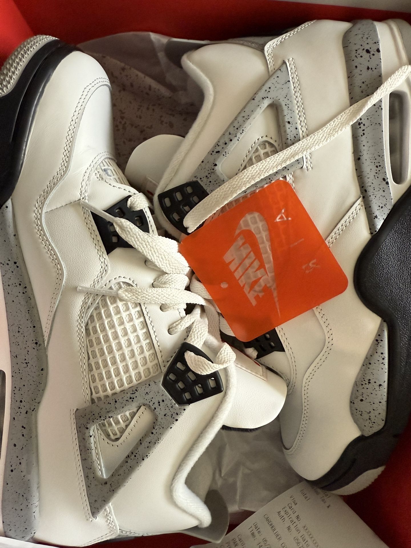 Jordans Retro 4 White Cement 