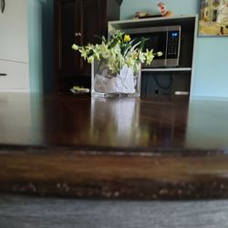 Brown table top table w/ 4 chairs  ( Purchased from Ashley Furniture )
