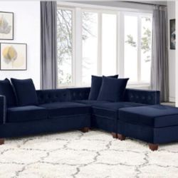 Sectional Sofa + Ottoman