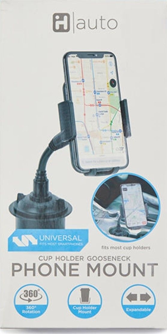 iHome - Auto Cup Holder Gooseneck Phone Mount