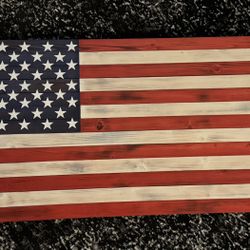 Wooden American Flag Wall Decor