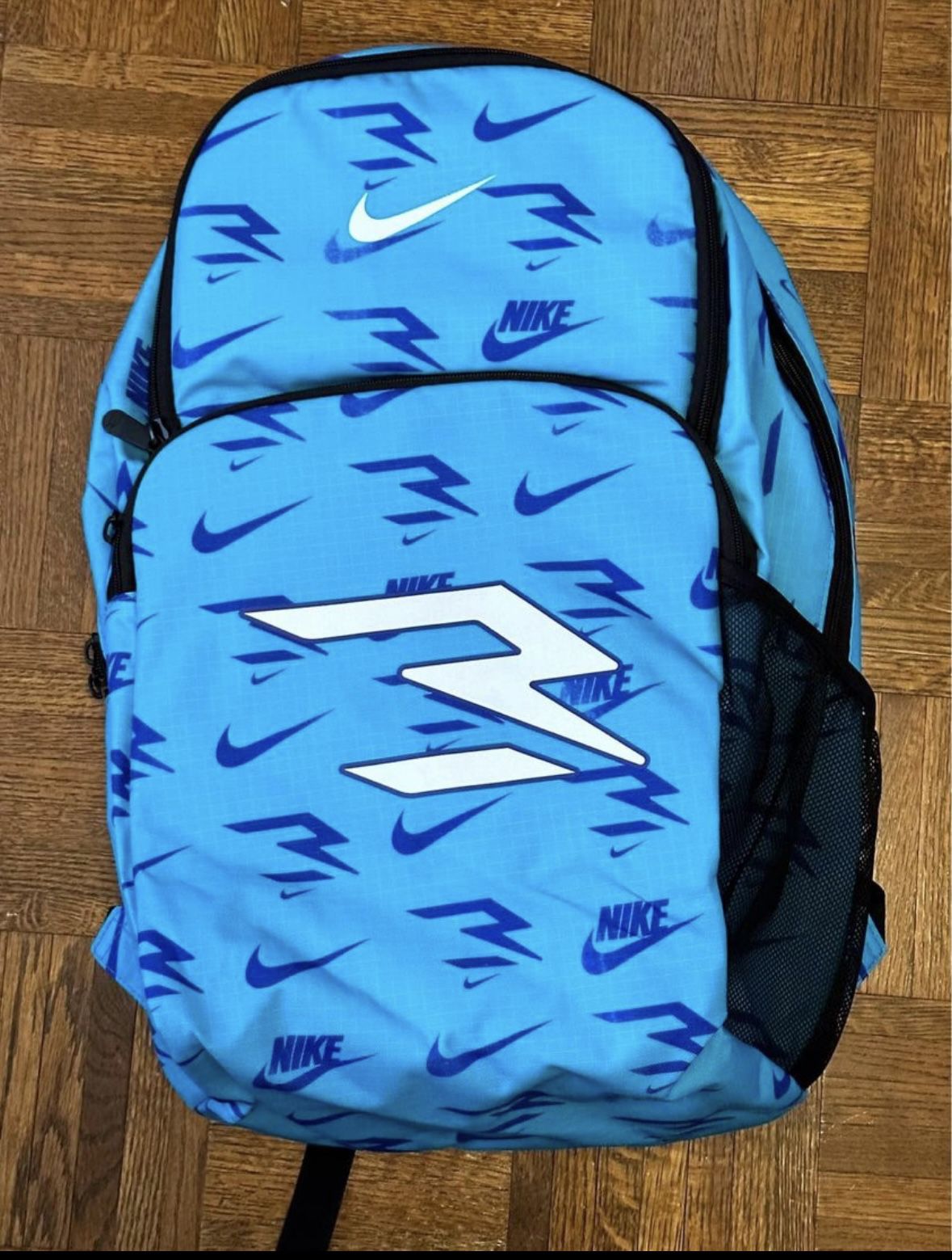 Nike 3 Brand Backpack Blue Russel Wilson Chlorine Blue Racer Blue NWT
