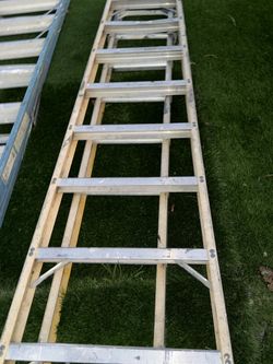 Extended Ladder about 14 and 16 feet long