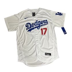 Dodgers #17 Ohtani Mens Jersey White 