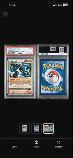 2007 POKEMON DIAMOND & PEARL BLACK STAR PROMO | HOLO LUCARIO LV.X DP12