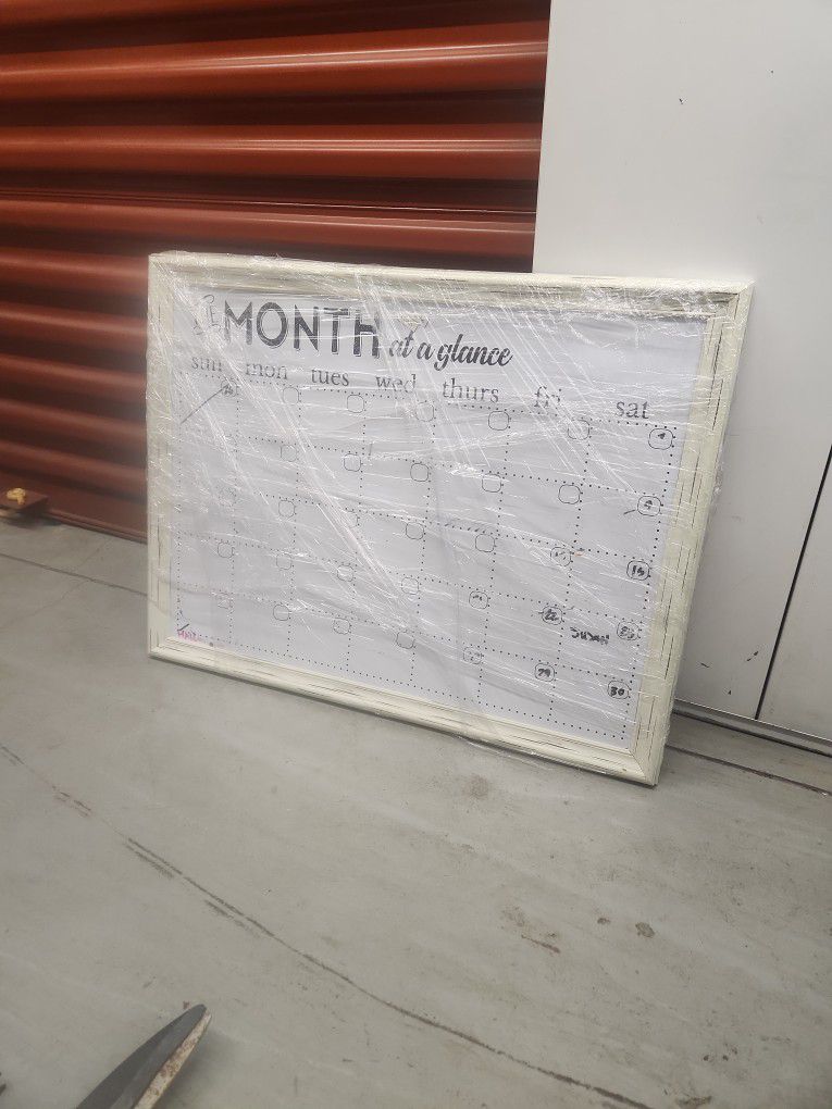 Magnetic/Dry Erase Monthly Wall Calendar