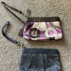 Coach wristlets 