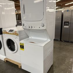 GE Spacemaker  GUD27ESSMWW 27 Inch Electric Laundry Center