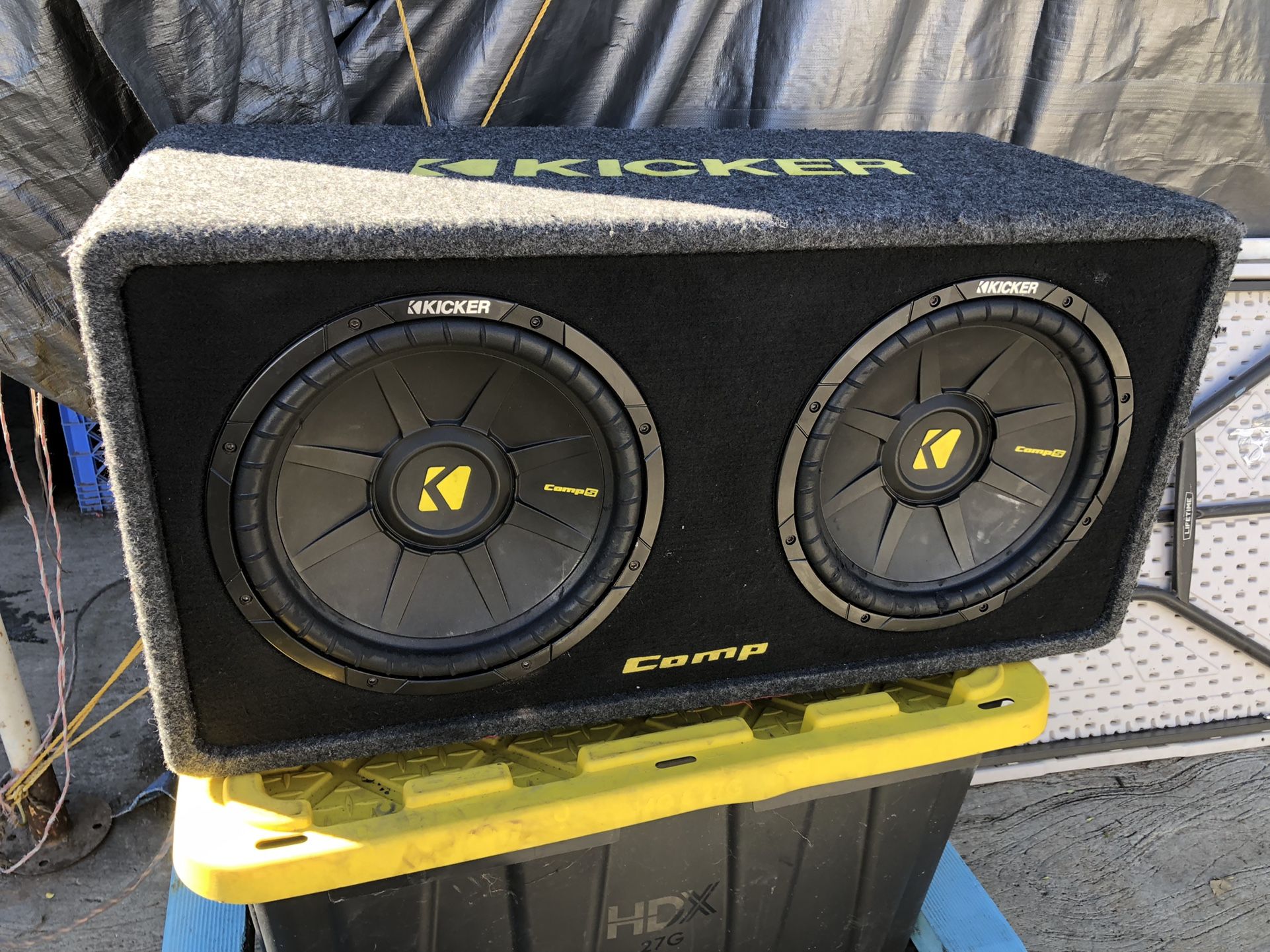 12 Inch Kicker Comp S Subwoofer Posted Box 