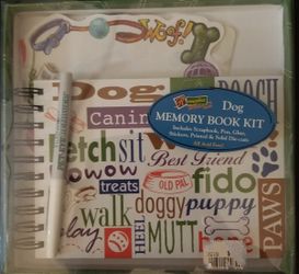 Dog memory book kit