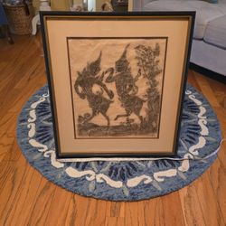 Vintage Thai Temple Rubbing