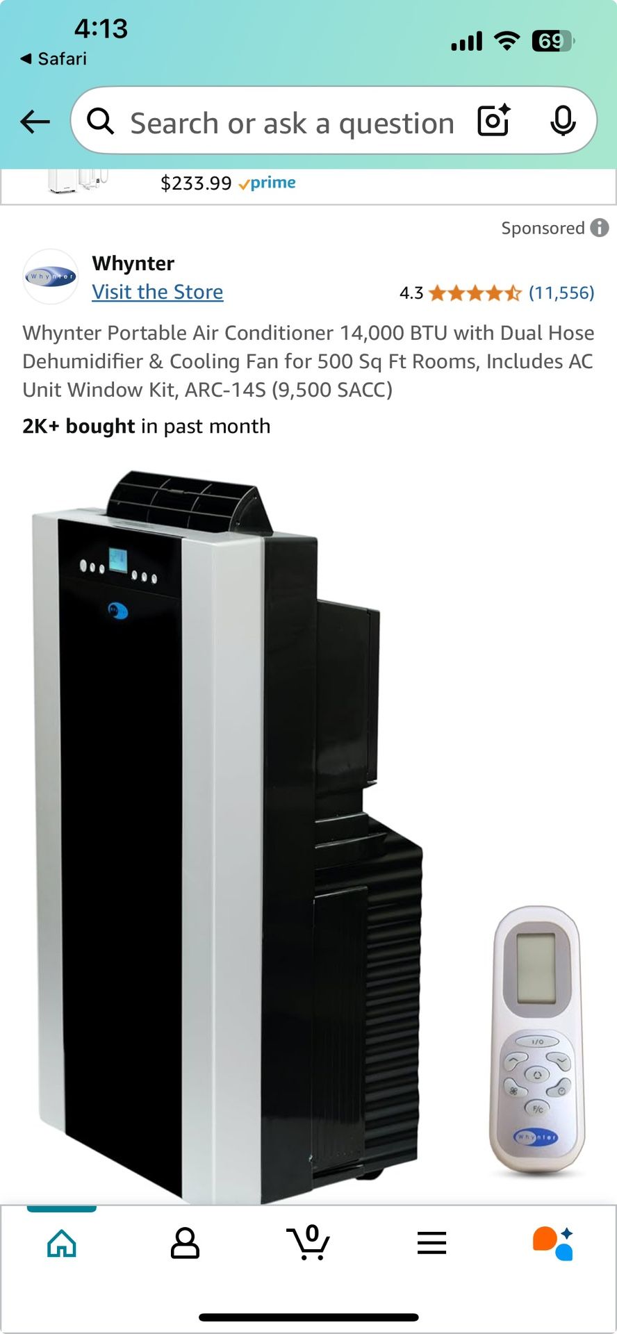 Whytner Portable Air Conditioner 