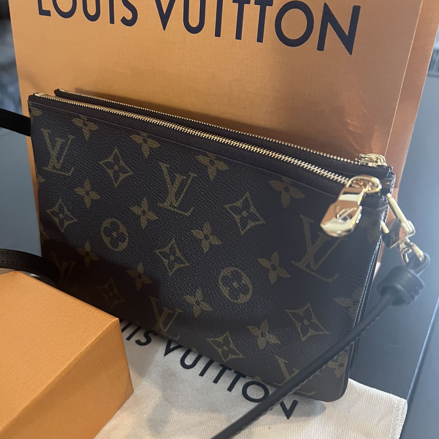 Louis Vuitton, Bags, Price Firmno Offers Super Sale Authentic Louis Vuitton  Eclipse Pochette