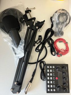 Condenser Microphone Kit with Sound Card