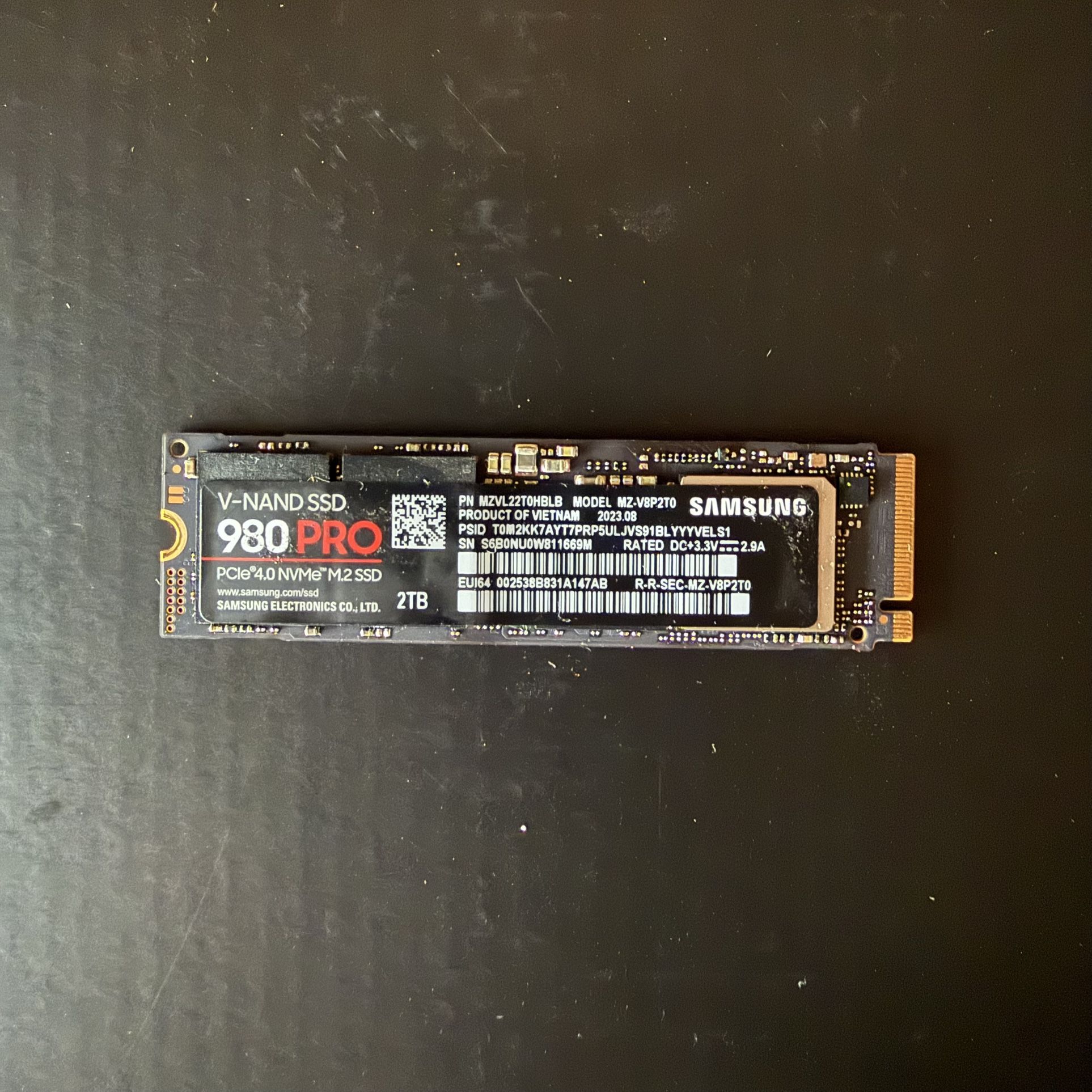 Samsung 980 Pro 2tb NVMe M.2 SSD