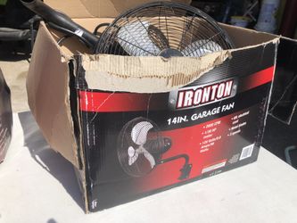 Ironton 14” garage fan
