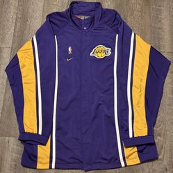 Vintage Nike Team Lakers Kobe Warm Up Jacket size Large 