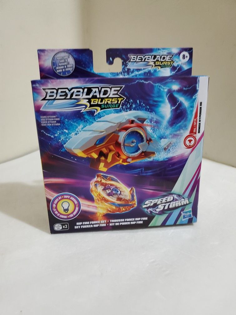 Beyblade Burst Speedstorm Rip Fire Force Set: Light-Up Top and Launcher for Epic