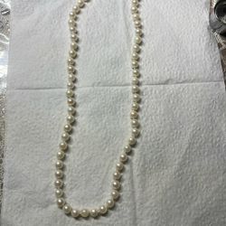 Collar De Perla’s Con Bro he De Oro De 14k 